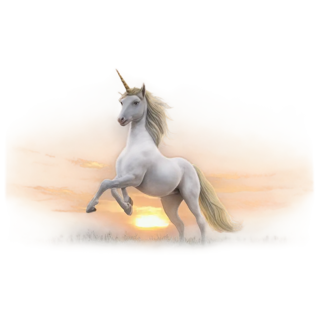 Sunset-with-Unicorn-PNG-Image-Captivating-Fantasy-Art-for-Digital-Creations