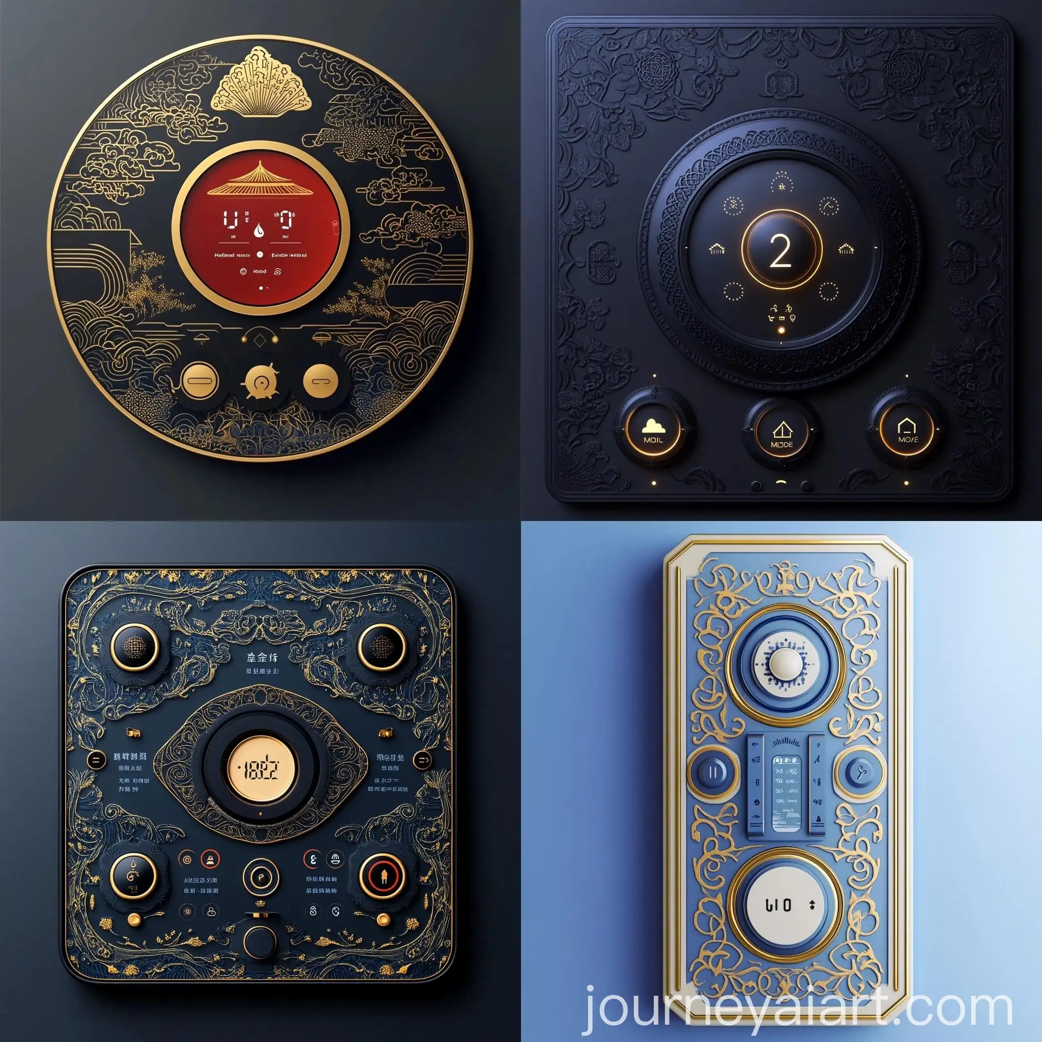 Smart-Home-Sensor-Panel-with-Oriental-Uzbek-Style-Pattern