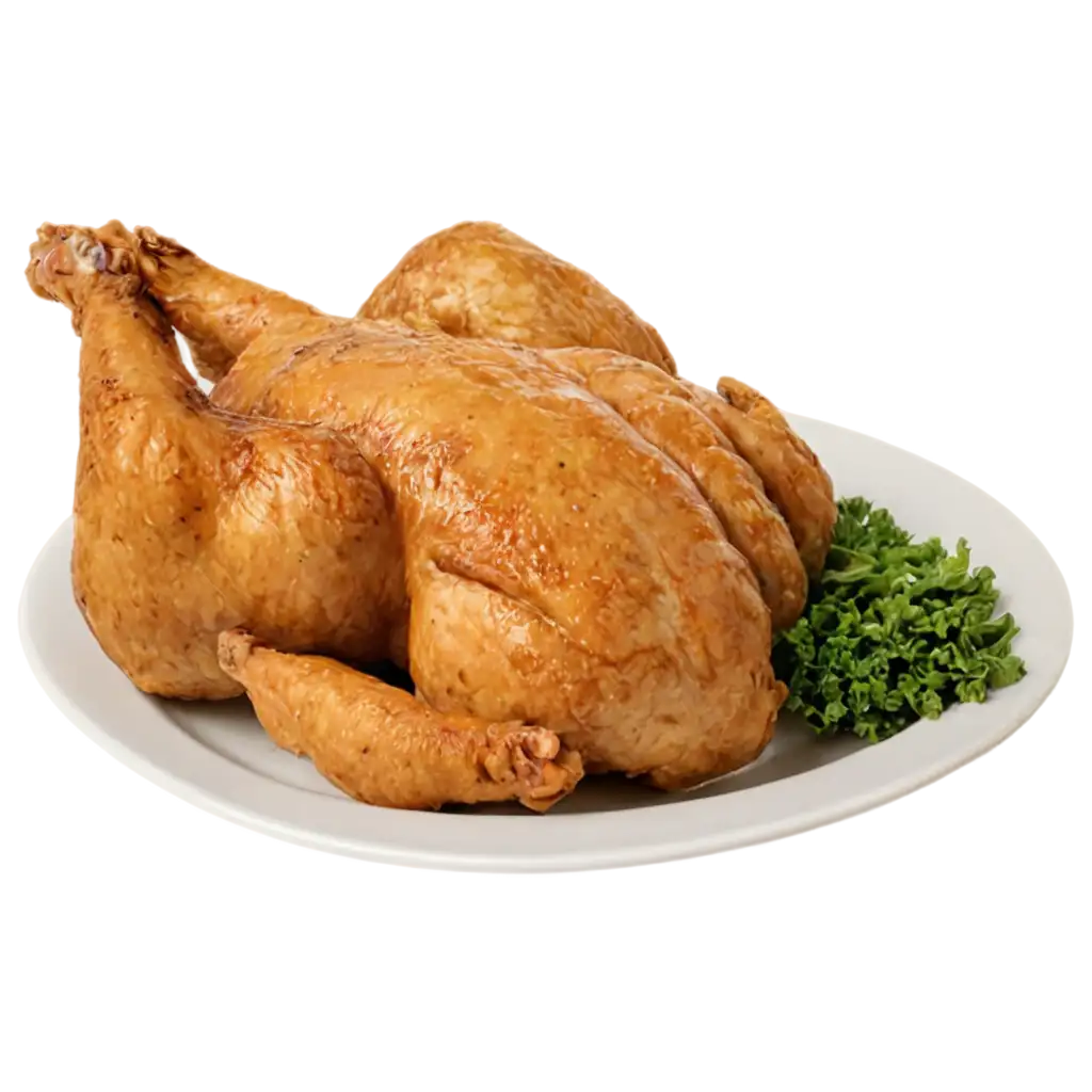 Chicken-with-Plate-PNG-Image-HighQuality-Versatile-for-Multiple-Uses