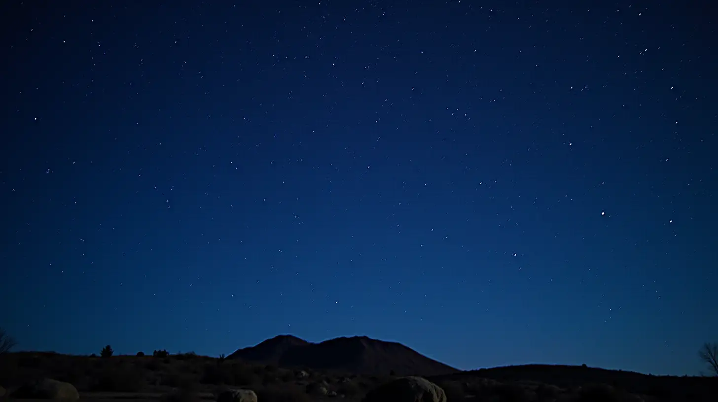 A Captivating Starry Sky Illuminated by Distant Galaxies