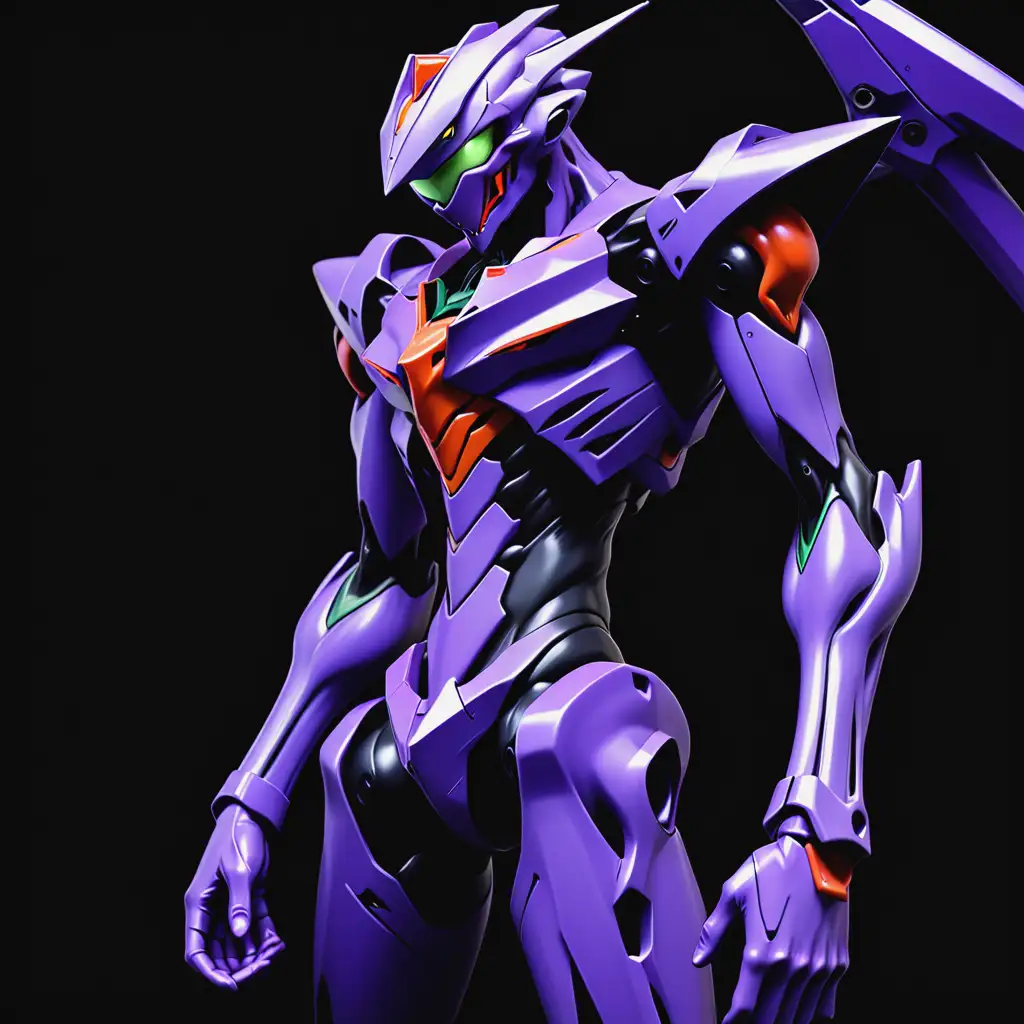 Giant-Purple-Evangelion-Mecha-in-Futuristic-Setting