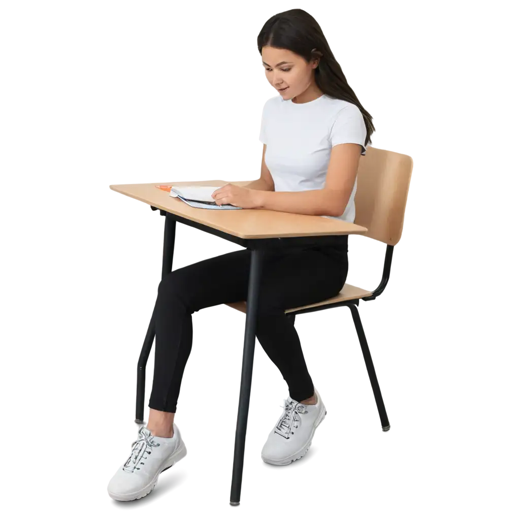 Cubical-Table-with-Student-Seated-on-Chair-PNG-Image-for-Educational-and-Office-Settings