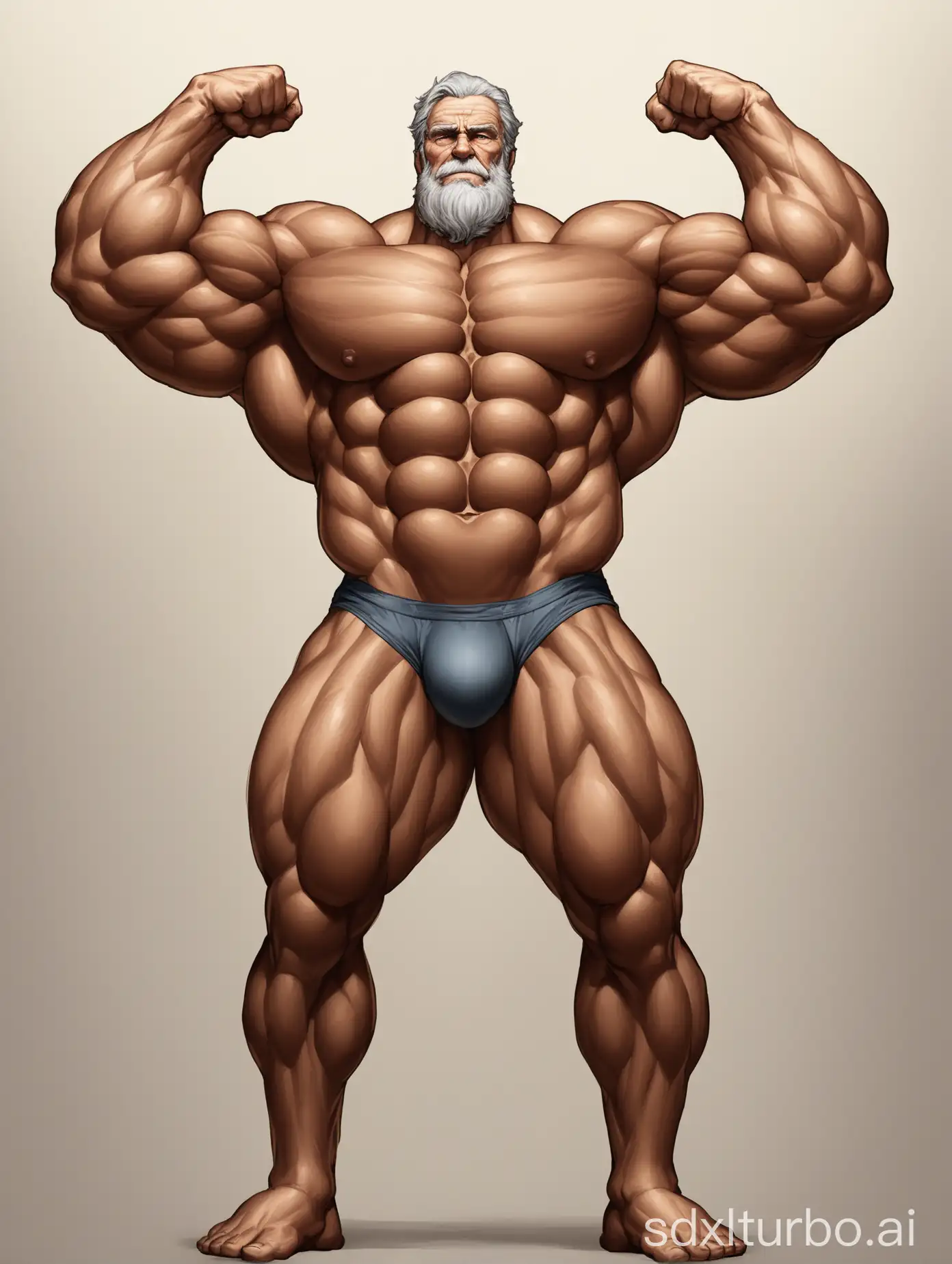 Elderly-Bodybuilder-Displaying-Massive-Muscles-in-Underwear