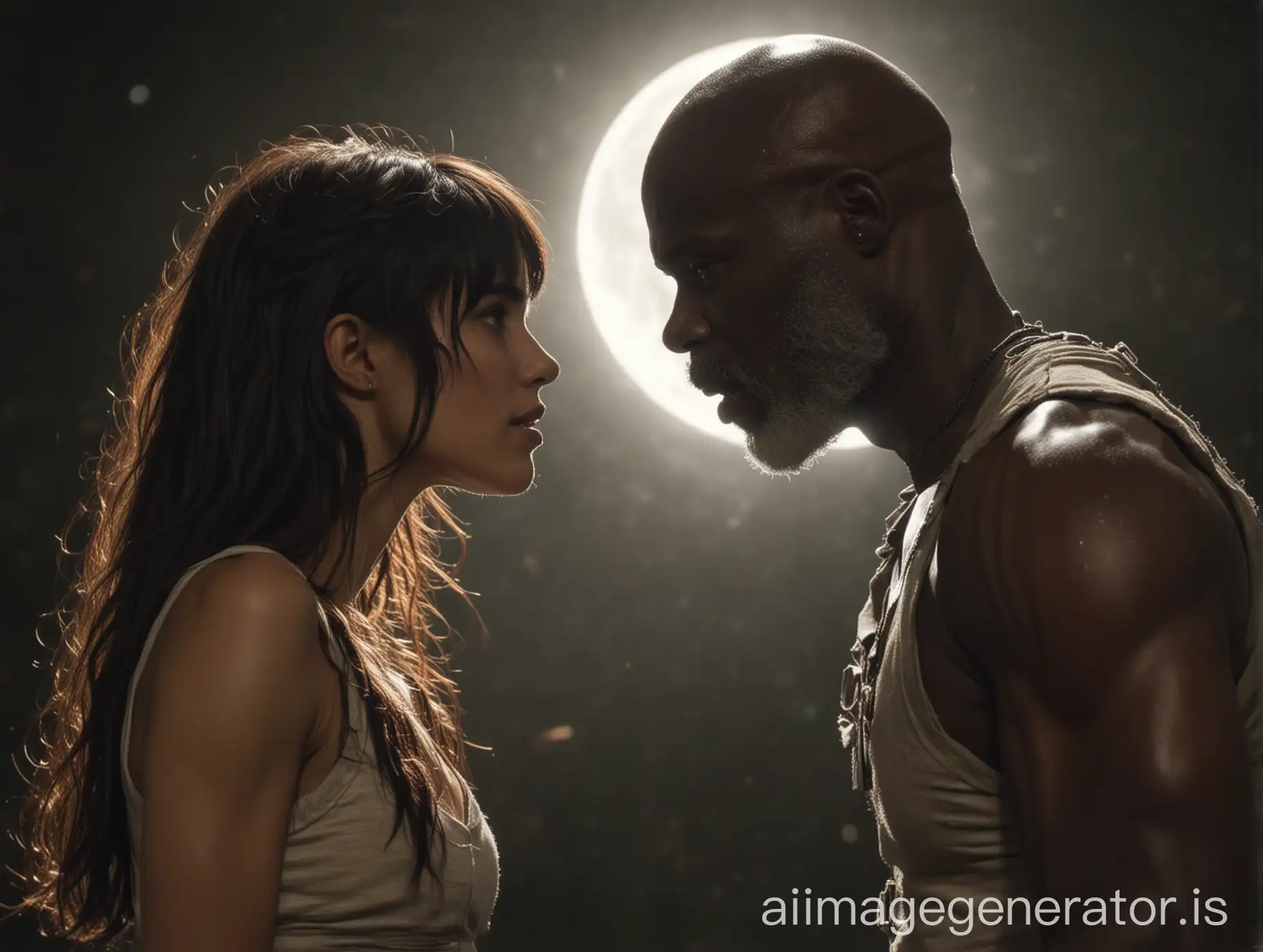 Rebel Moon , movie postar , Sofia Boutella , Djimon Hounsou , glowing object