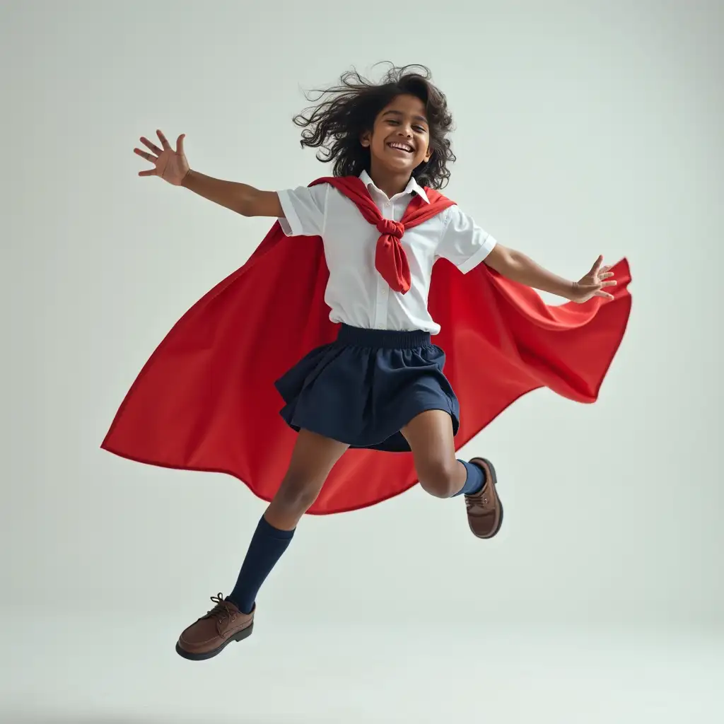 Indian-School-Student-Floating-in-Air-with-Superman-Red-Cape