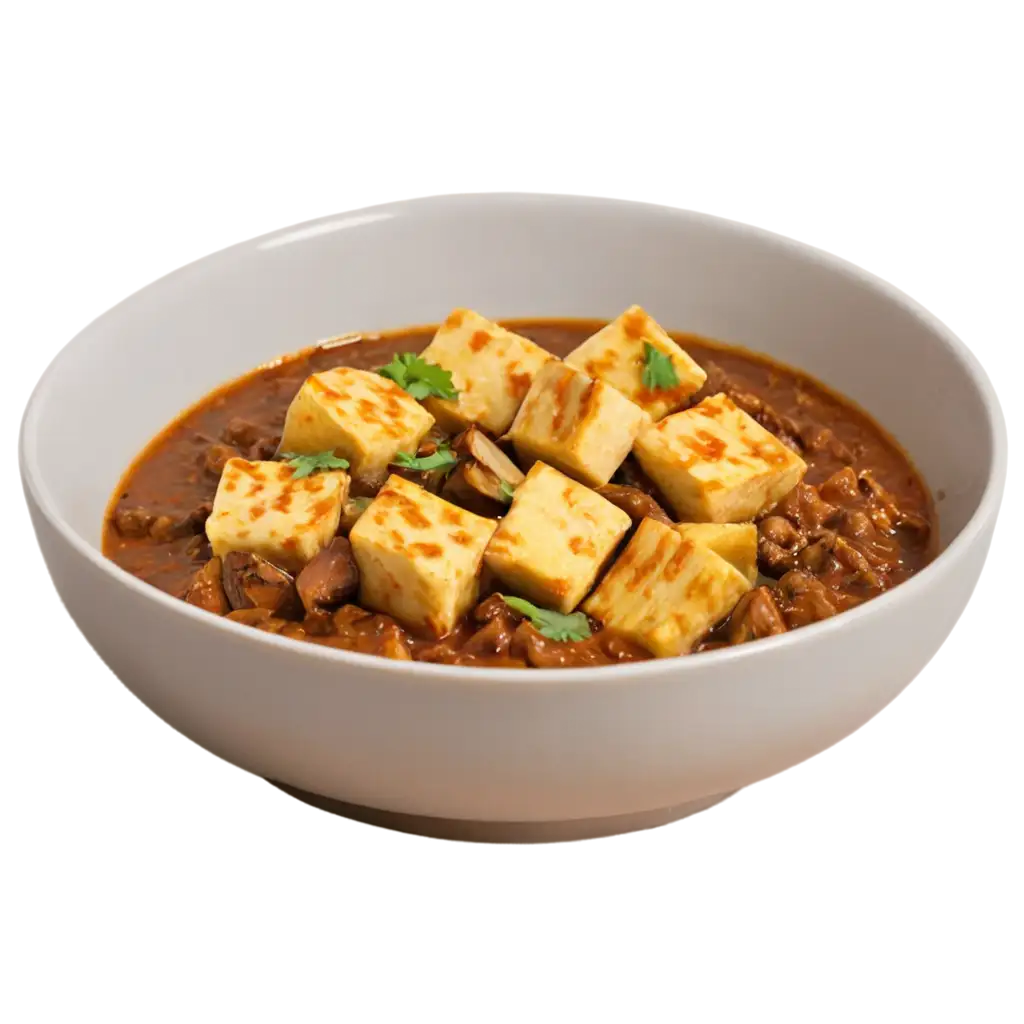 Delicious-Mushroom-Paneer-Masala-in-Bowl-PNG-A-Clear-HighQuality-Image-forPNG-Image-Usage-Scenarios-Food-Lovers