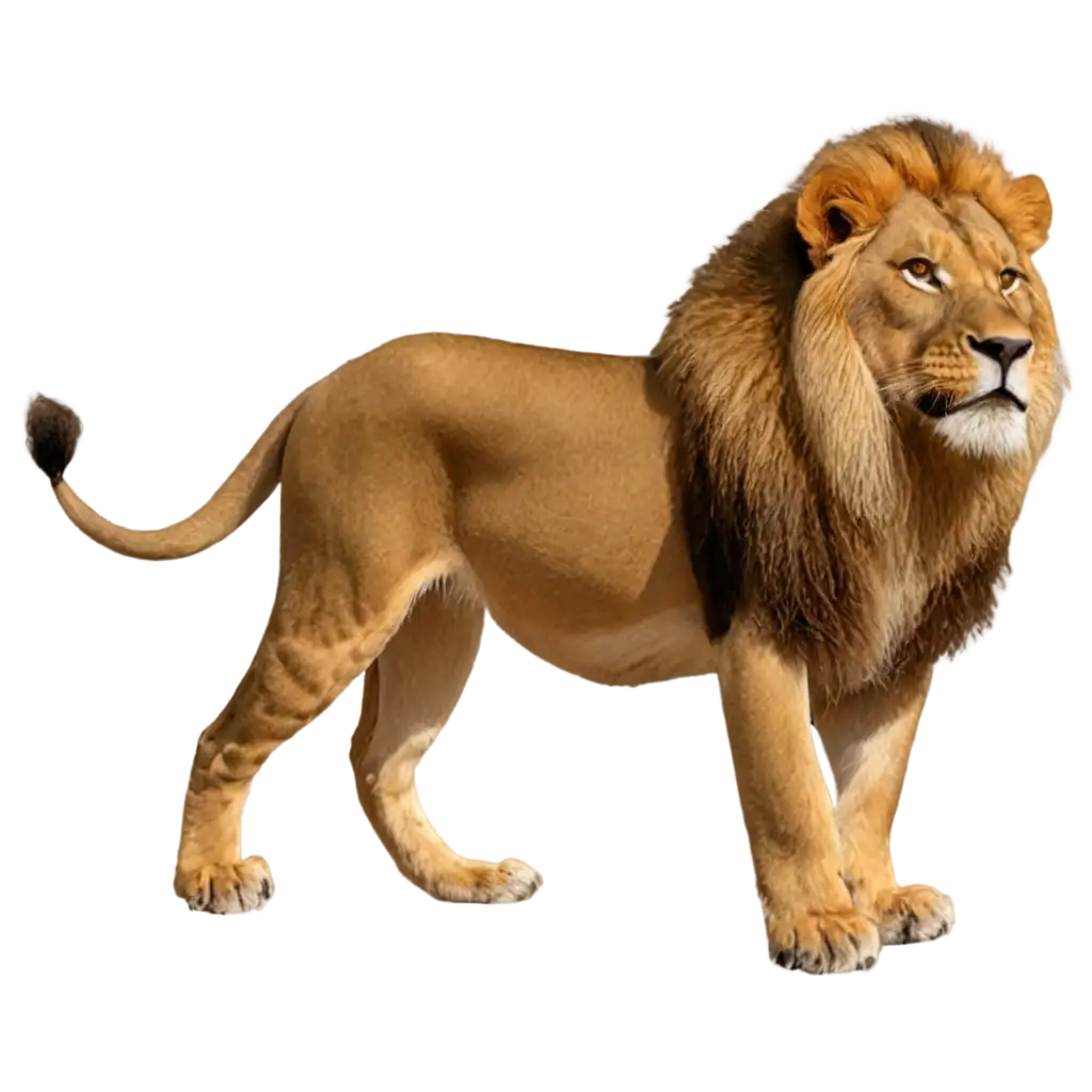 Majestic-Lion-PNG-Roaring-Beauty-Captured-in-HighQuality-Format