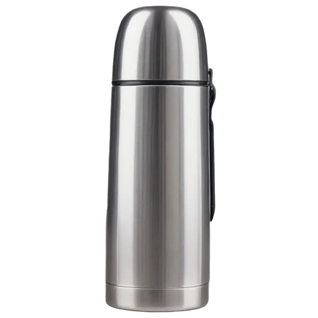 Metal-Thermos-PNG-Image-on-Transparent-Background-for-Versatile-Design-Applications