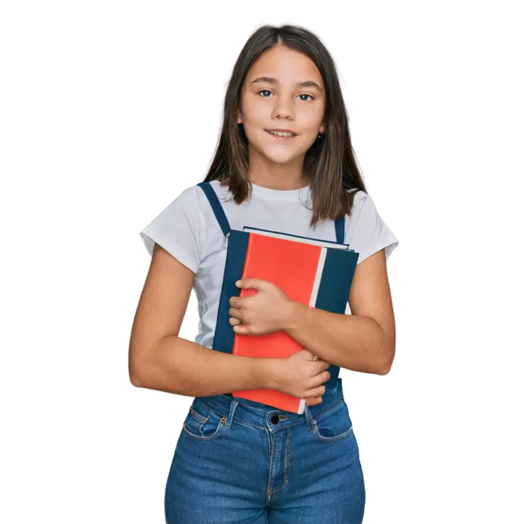 A-Girl-Holding-BooksPNG-Image-Usage-Scenarios-PNG-Image-for-Clarity-and-Versatility