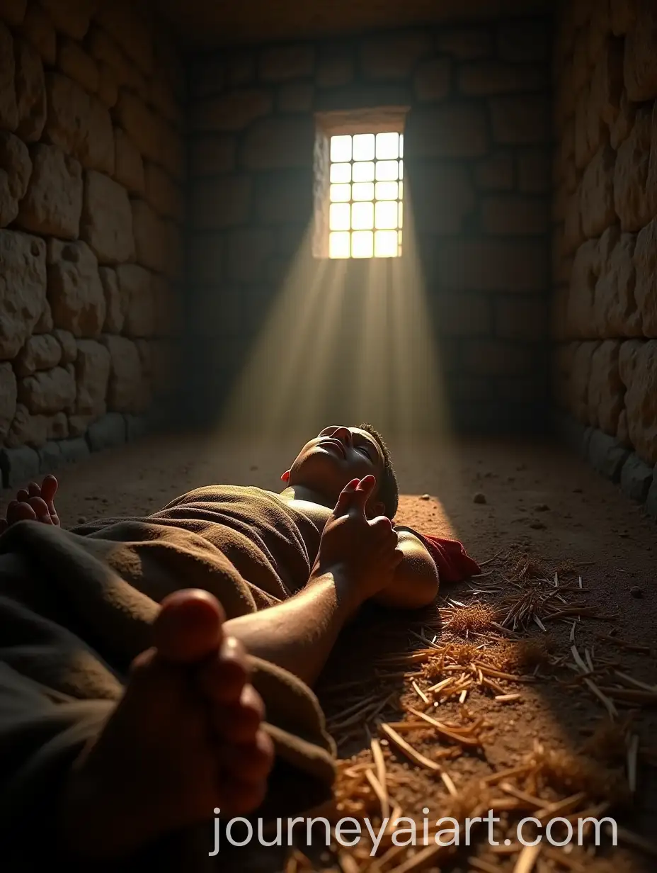 Gladiator-Awakening-in-a-Stone-Prison-Cell