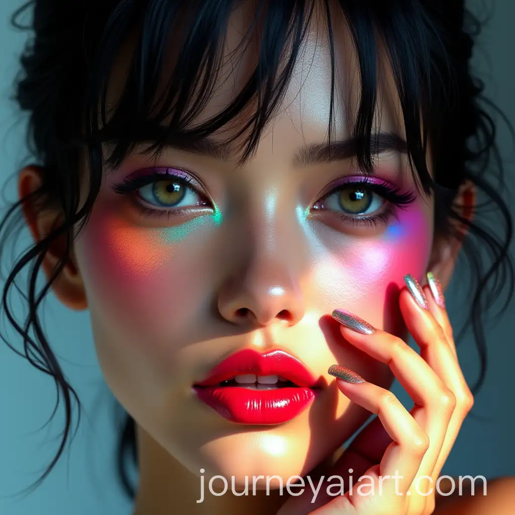 Woman-with-Hypnotic-Expression-and-Vibrant-Artistic-Colors
