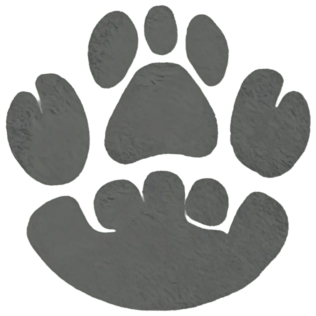 Grey-Dog-Footprint-PNG-Enhance-Your-Designs-with-Clarity-and-Detail