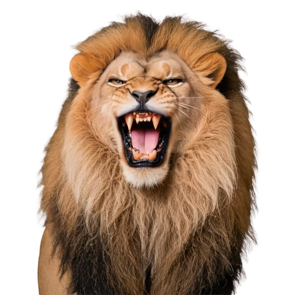 Angry-Lion-PNG-Image-HighQuality-Transparent-Artwork-for-Versatile-Use