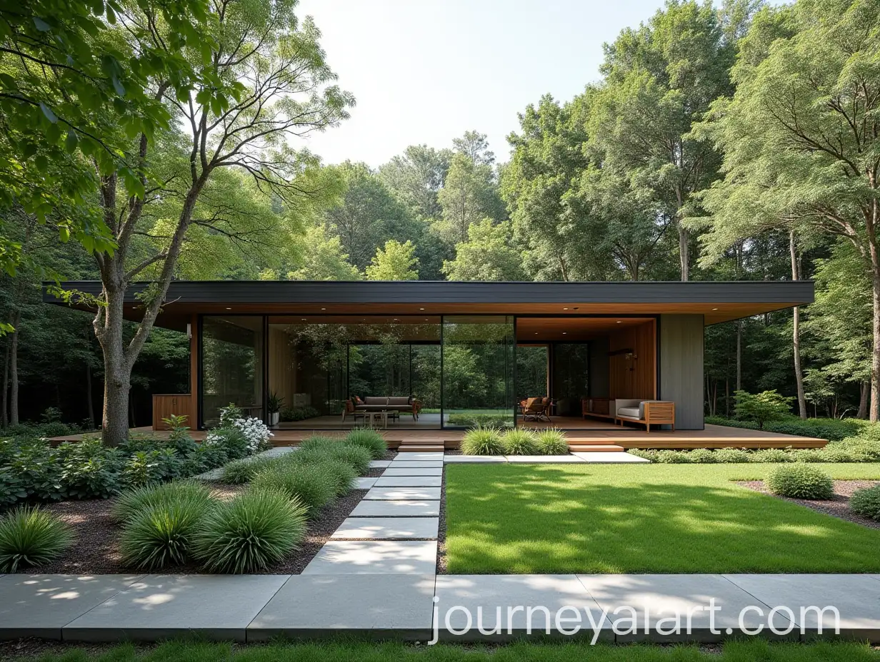 Contemporary-ForestInspired-Yard-Design