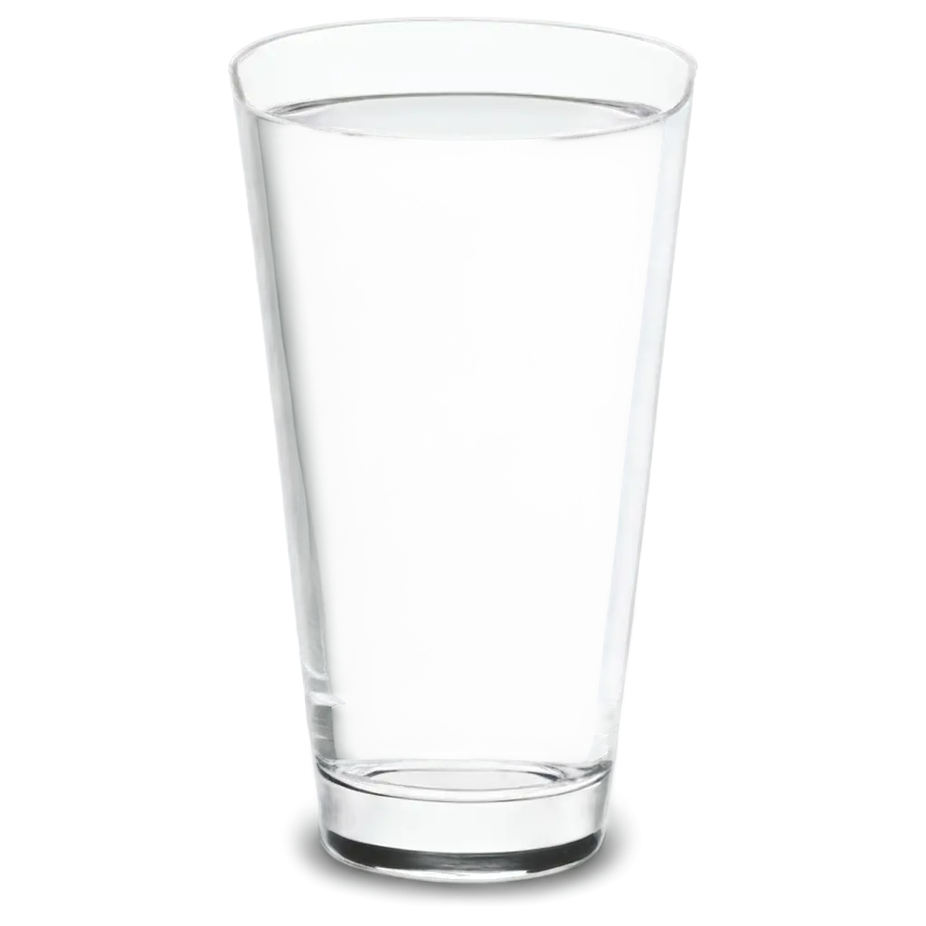 empty glass of water