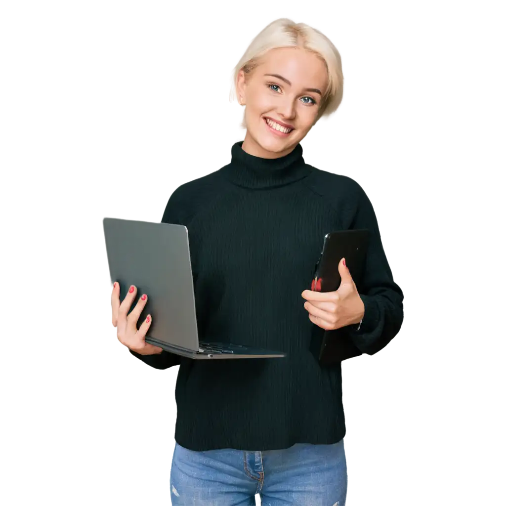 Beautiful-Girl-Carrying-Laptop-PNG-Image-Creative-and-Professional-Concept-Art