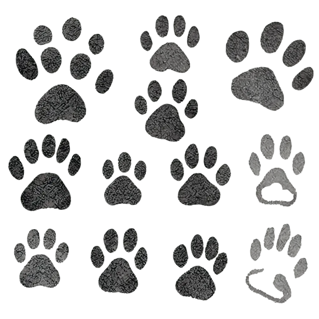 Dog-Paw-Tracks-PNG-Image-HighQuality-Transparent-Footprint-Design-for-Creative-Projects