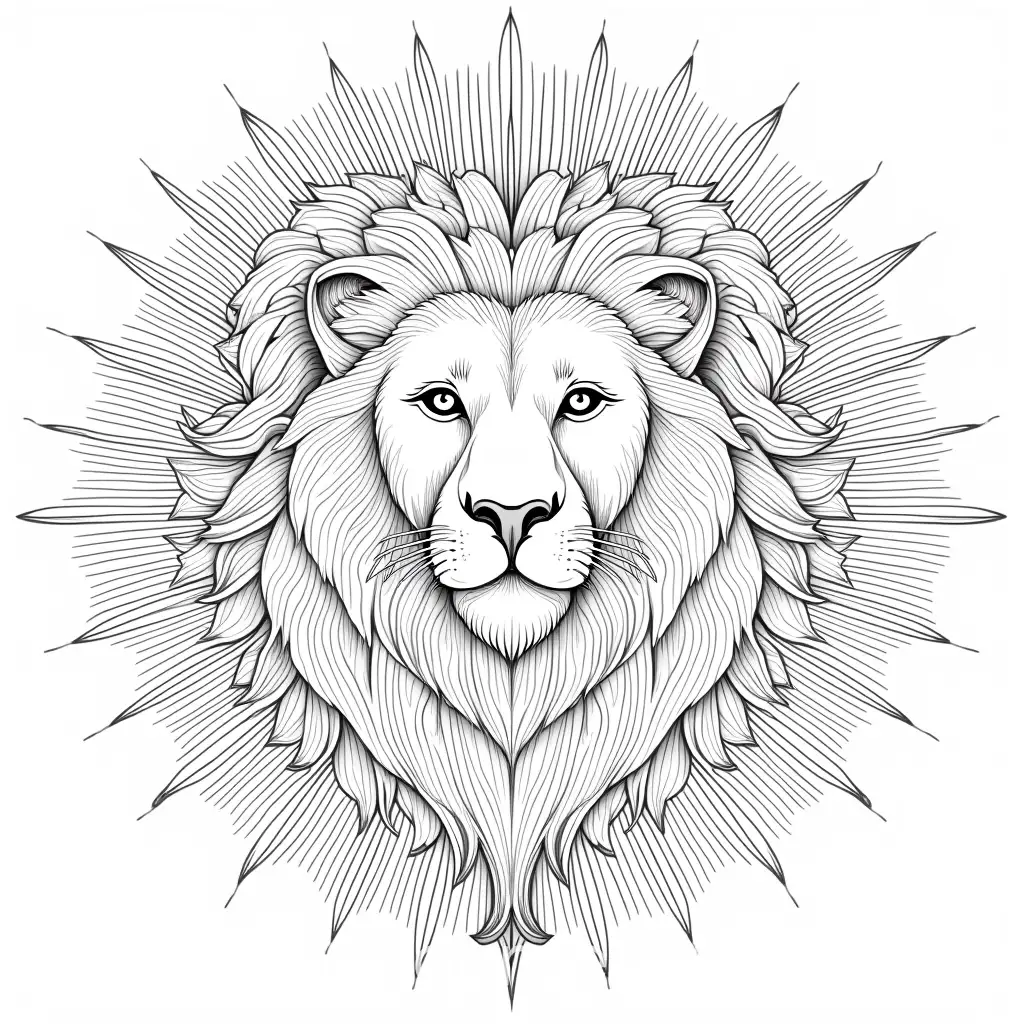 Majestic-LionsAI-Image-Prompt-Expansion-Face-Surrounded-by-Radiant-Sunburst-Mandala-with-Intricate-Patterns