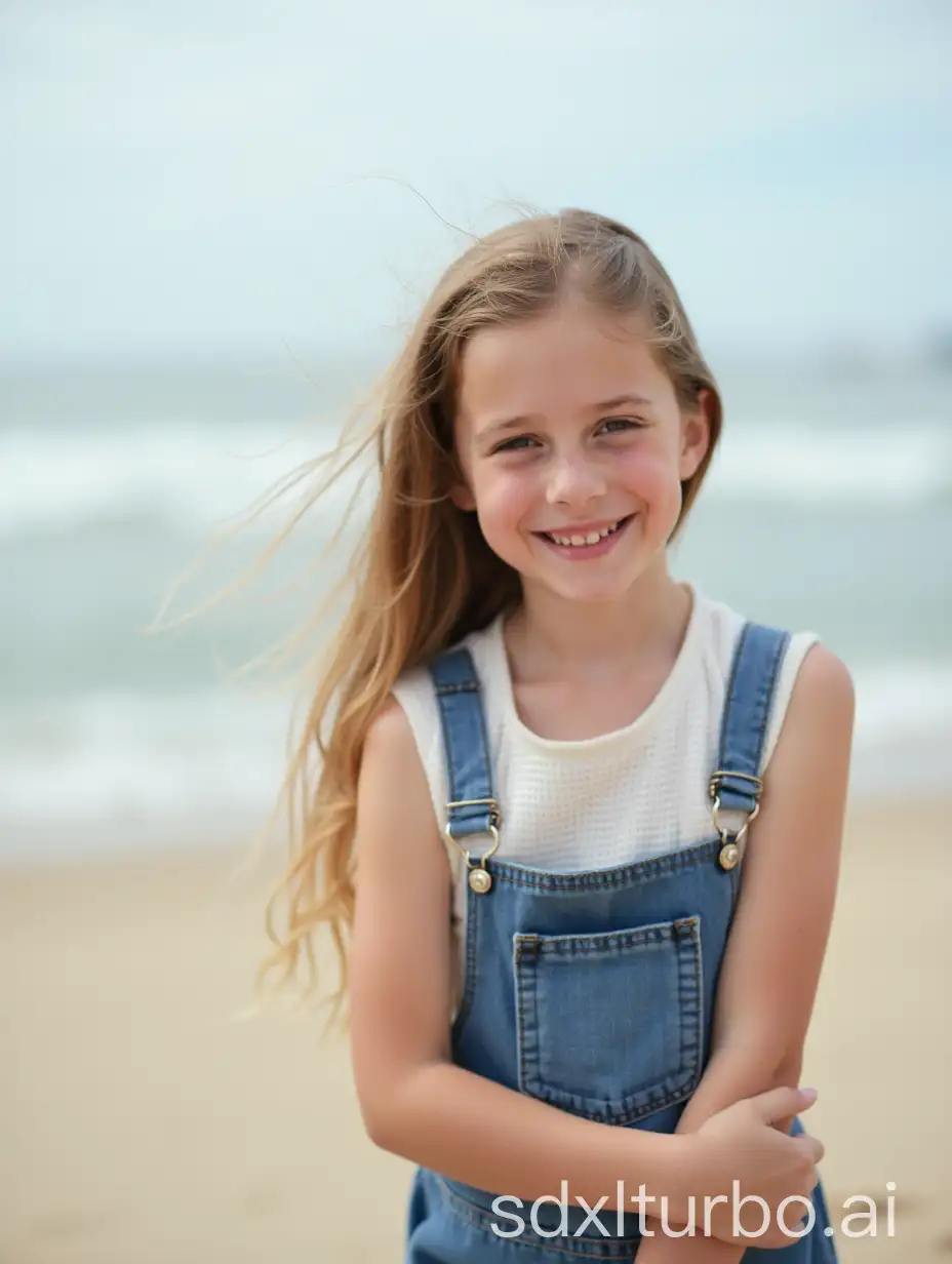 Sunlit-Beach-Adventure-with-a-Young-Girl