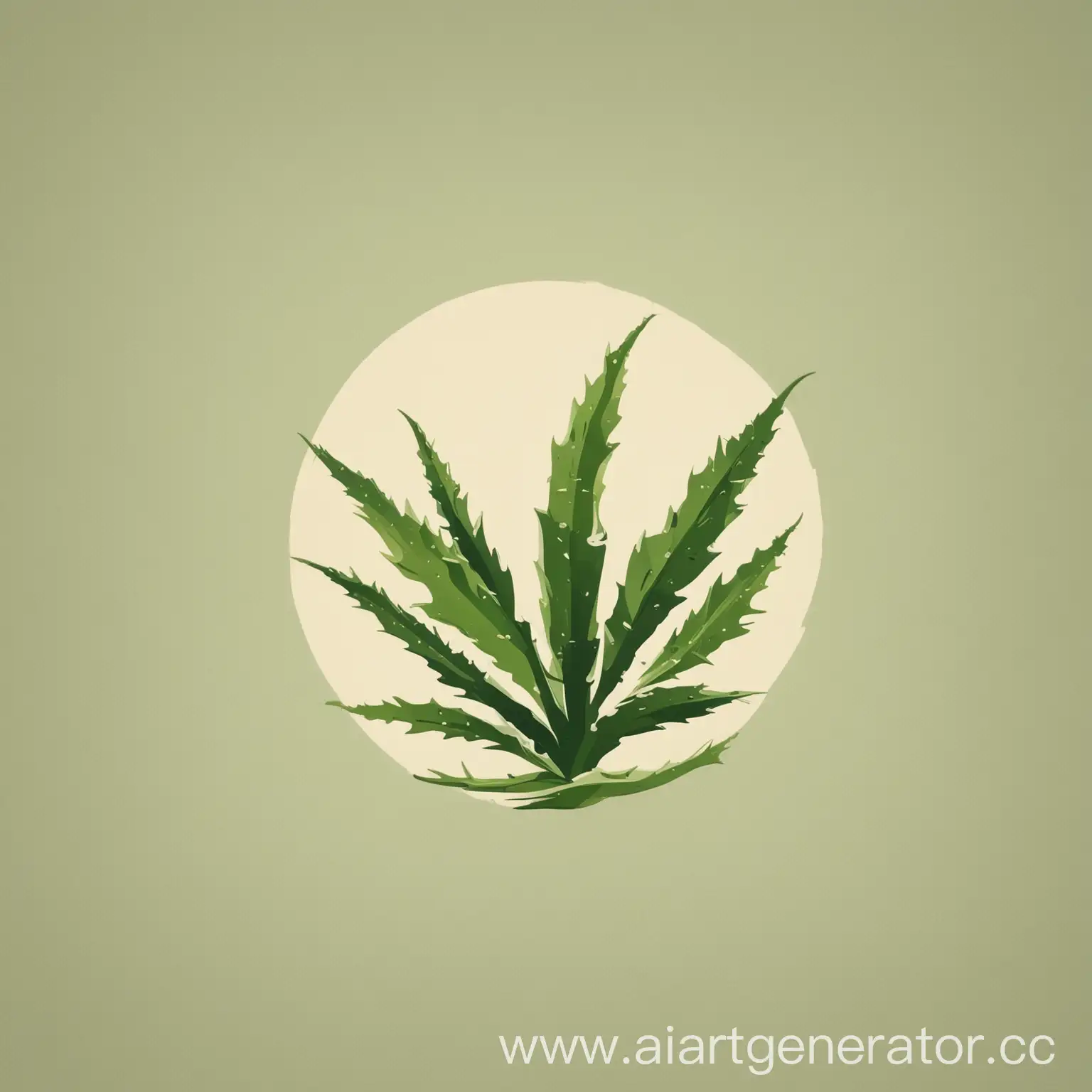 Minimalist-Aloe-Leaf-Logo-Design