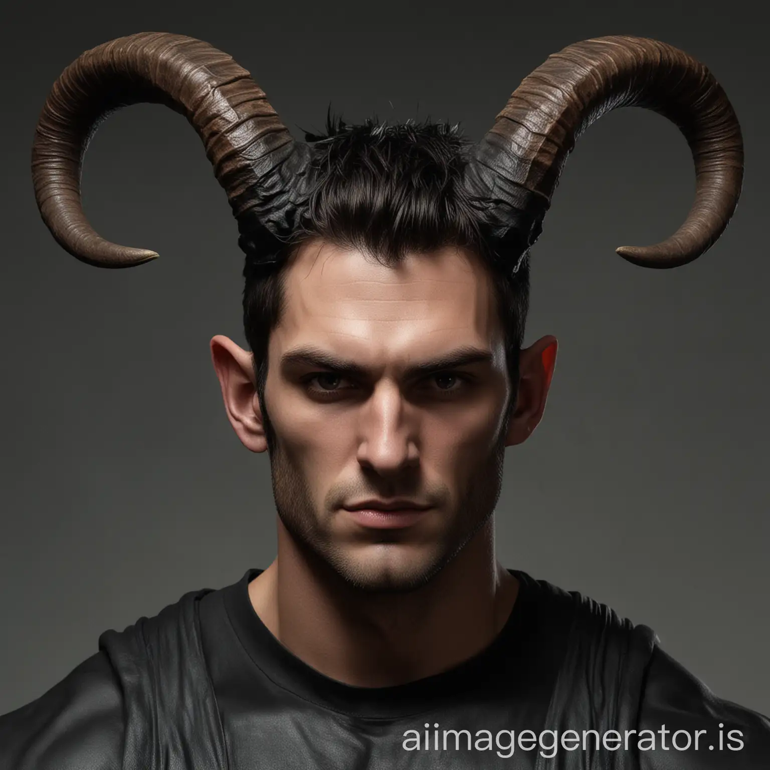 Powerful-Male-Figure-with-Horns-and-Muscular-Build-in-Simple-Black-Clothing