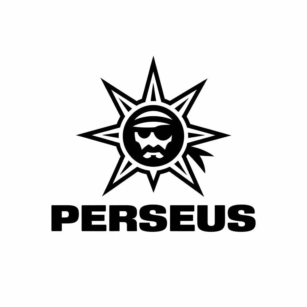 LOGO Design for Perseus Pirate Star with Vector Style and Clear Background