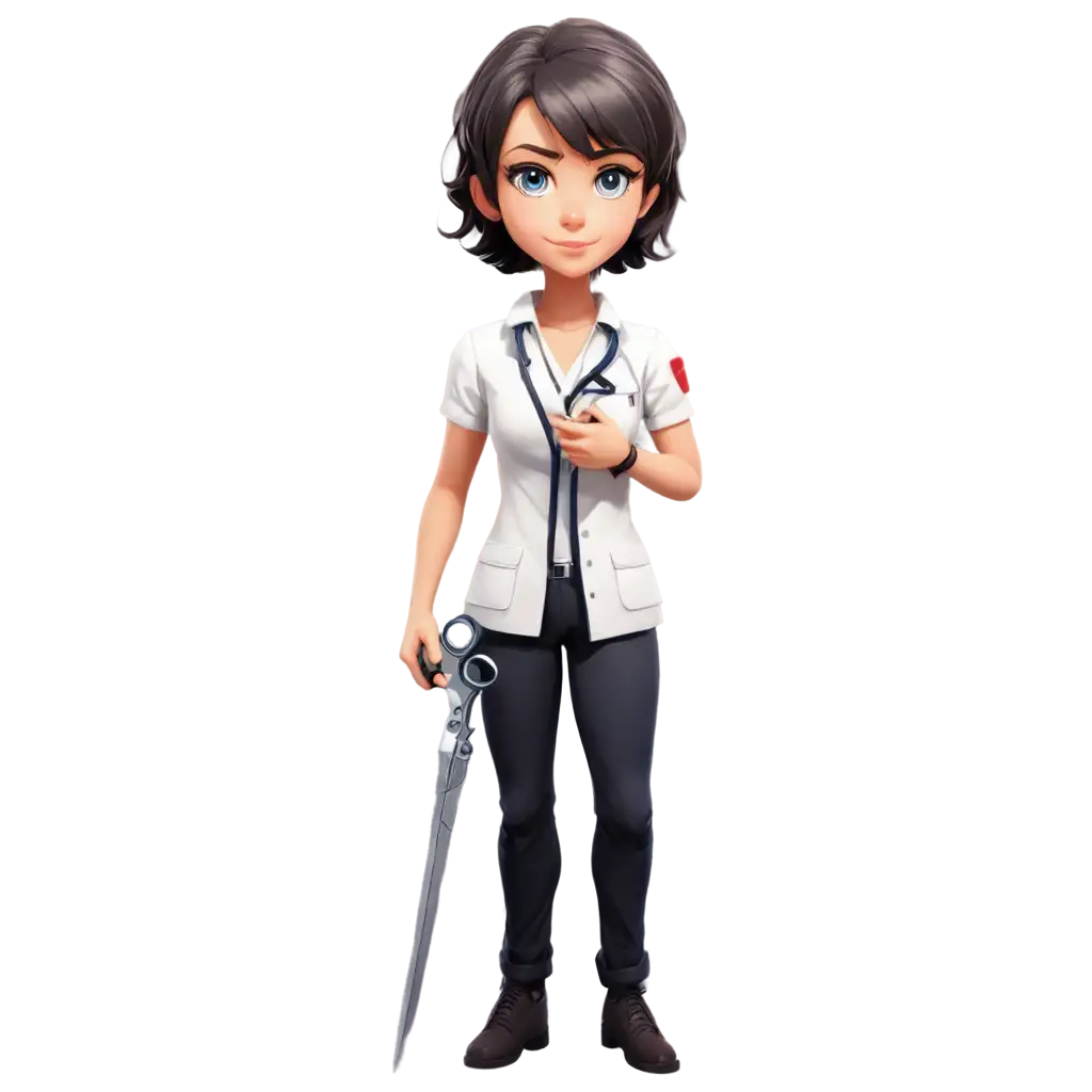 Medic-with-Light-Gray-Eyes-and-Scissors-PNG-in-64-Pixel-Art-Style