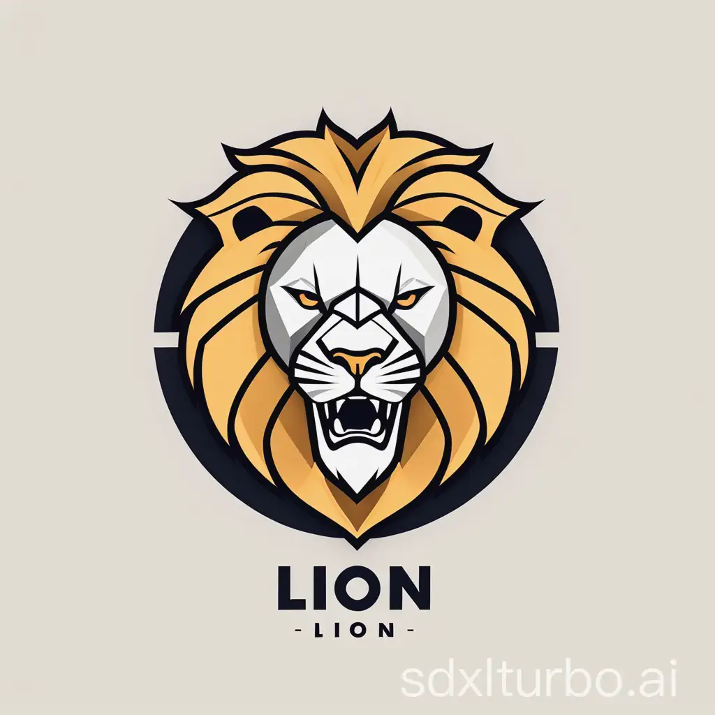 Powerful-Lion-Volleyball-Team-Logo-Design