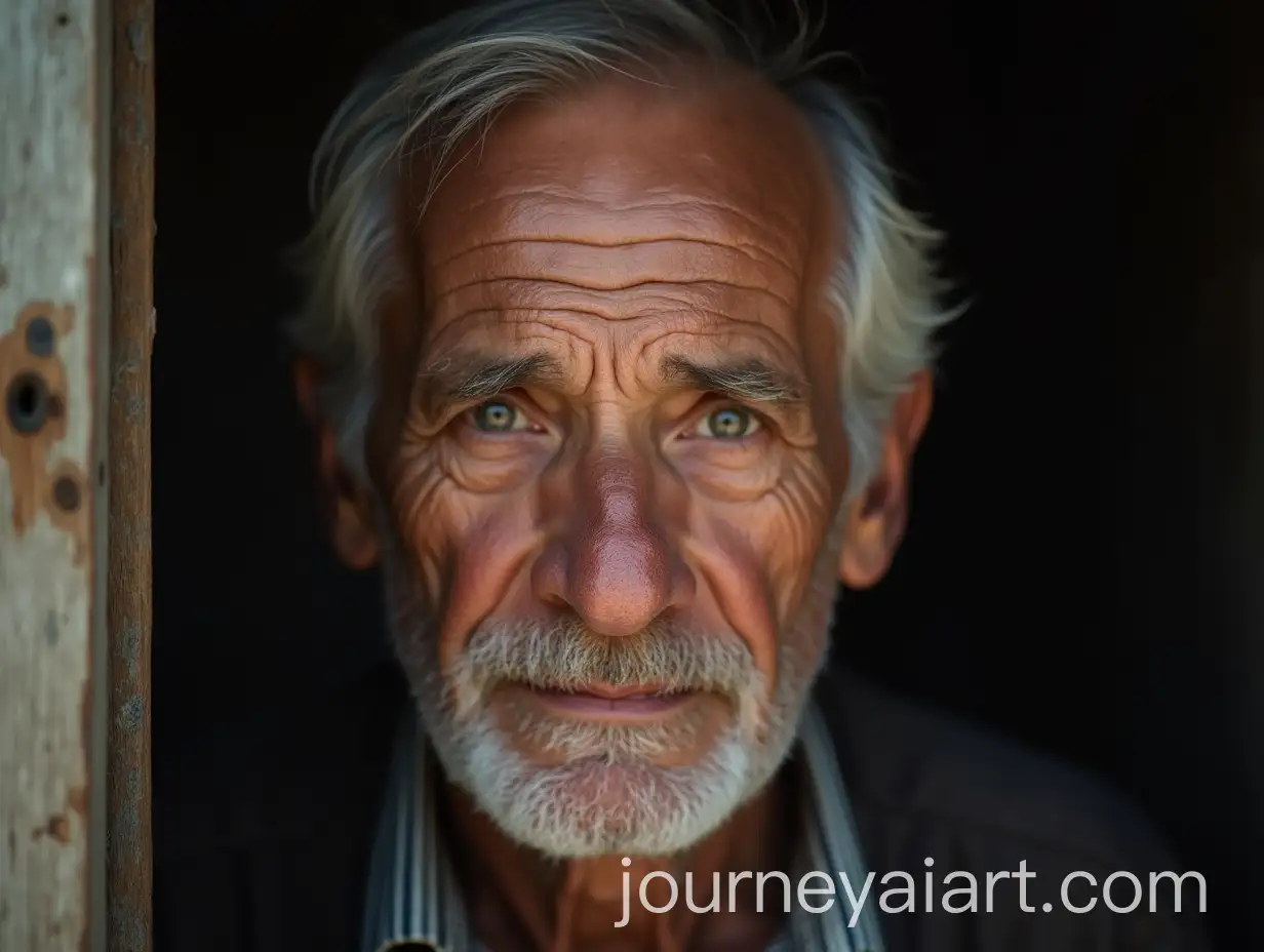 ElderlyAI-Art-Prompt-Expansion-Man-Gazing-Directly-at-the-Camera-with-Intense-Expression