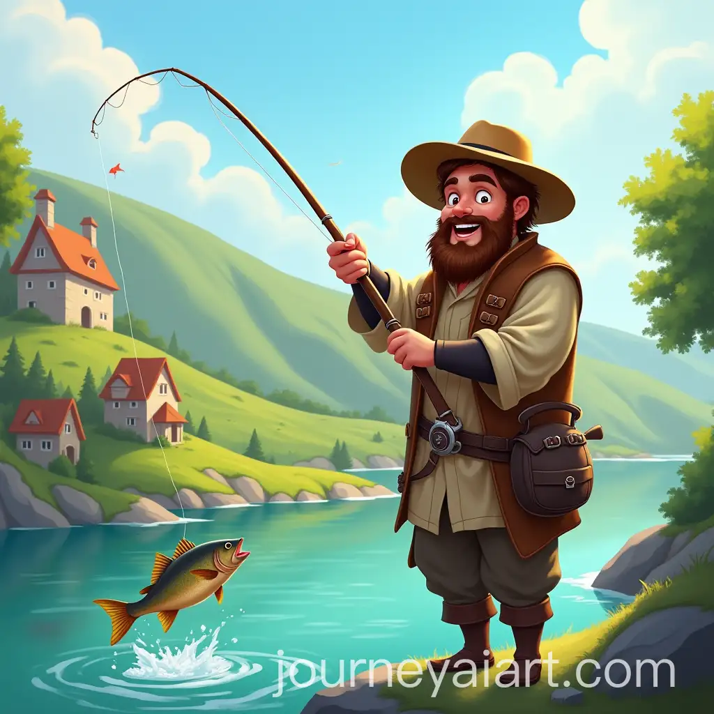 Joyful-Fisherman-Catching-Fish-by-a-Peaceful-River-in-Albion-Online-Style