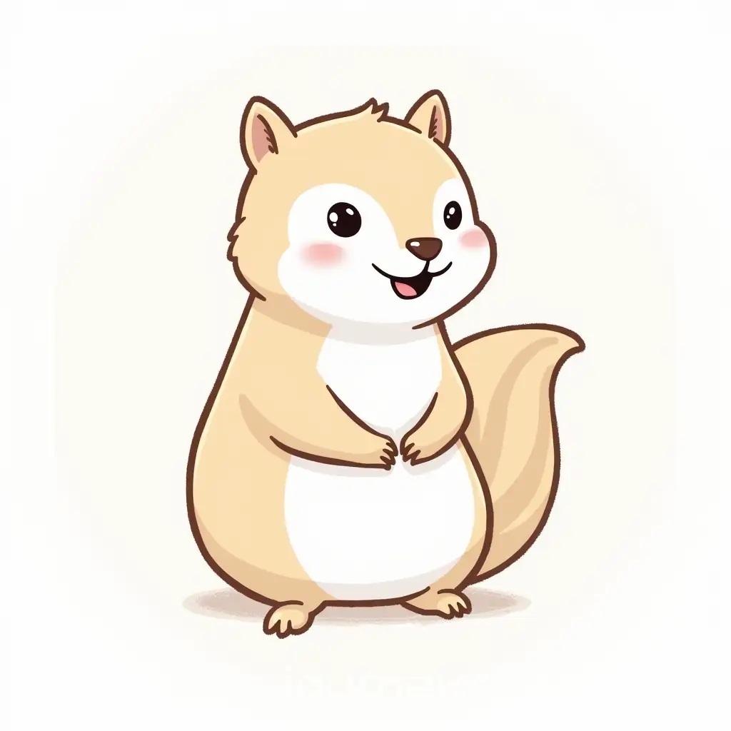 GoogleThemed-Squirrel-with-Hands-Feet-and-Expressive-Features