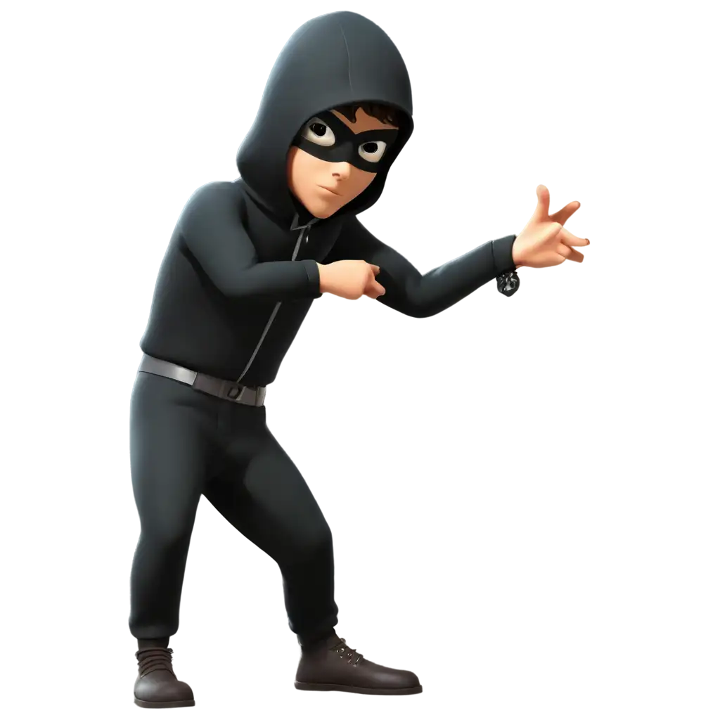 Thief-Cartoon-PNG-HighQuality-Transparent-Image-for-Versatile-Use