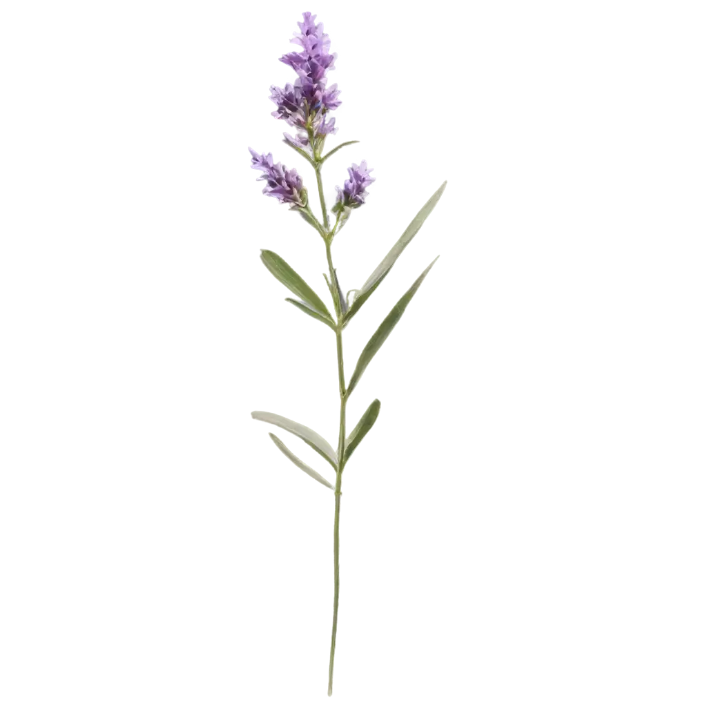 HighQuality-PNG-of-a-Single-Lavender-Flower-for-Versatile-Design-Applications