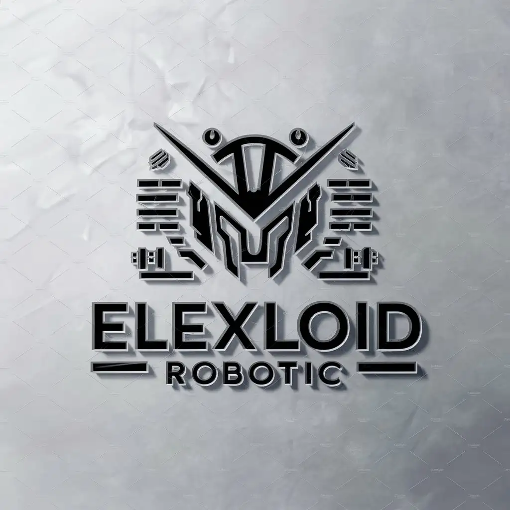 LOGO Design for Elexloid Robotic Futuristic Robotic and Cyber World Theme for Technology Industry