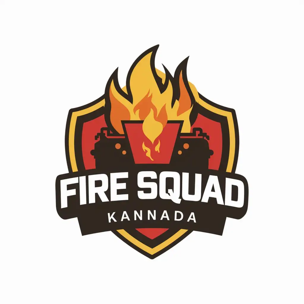 LOGO Design For FIRE SQUAD GAMING KANNADA Free Fire Gaming Logo with Kannada Theme