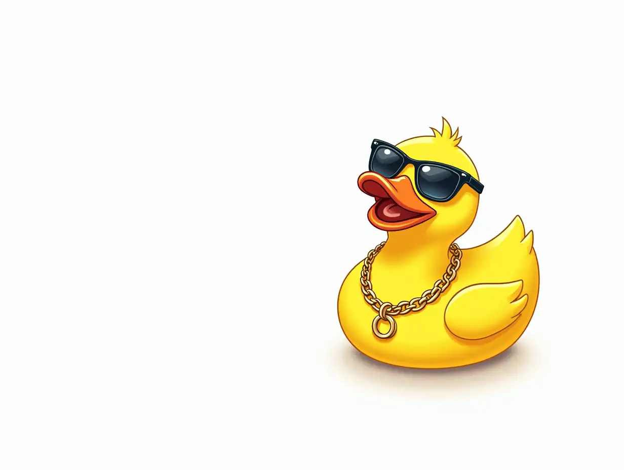 Website-Layout-Design-with-Yellow-Duck-Mascot-and-Company-Branding