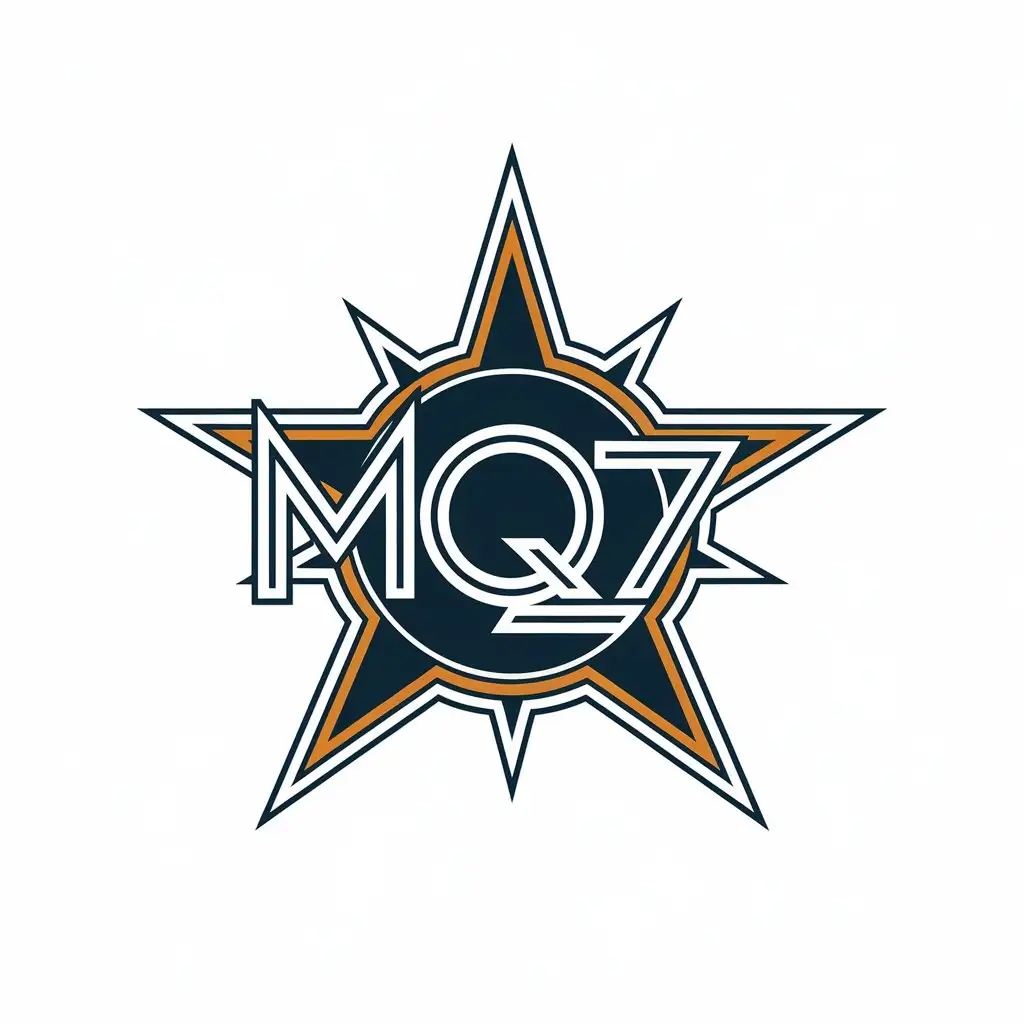 LOGO Design for MQ7 Vector Star Symbol with Clear Background