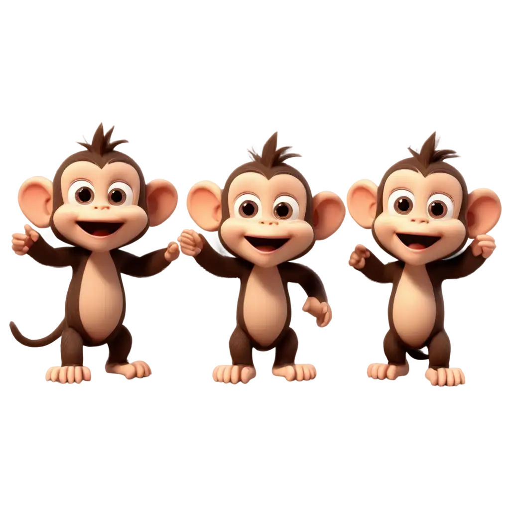 Surprised-Monkeys-in-a-Large-City-3D-Cartoon-Style-PNG-Image