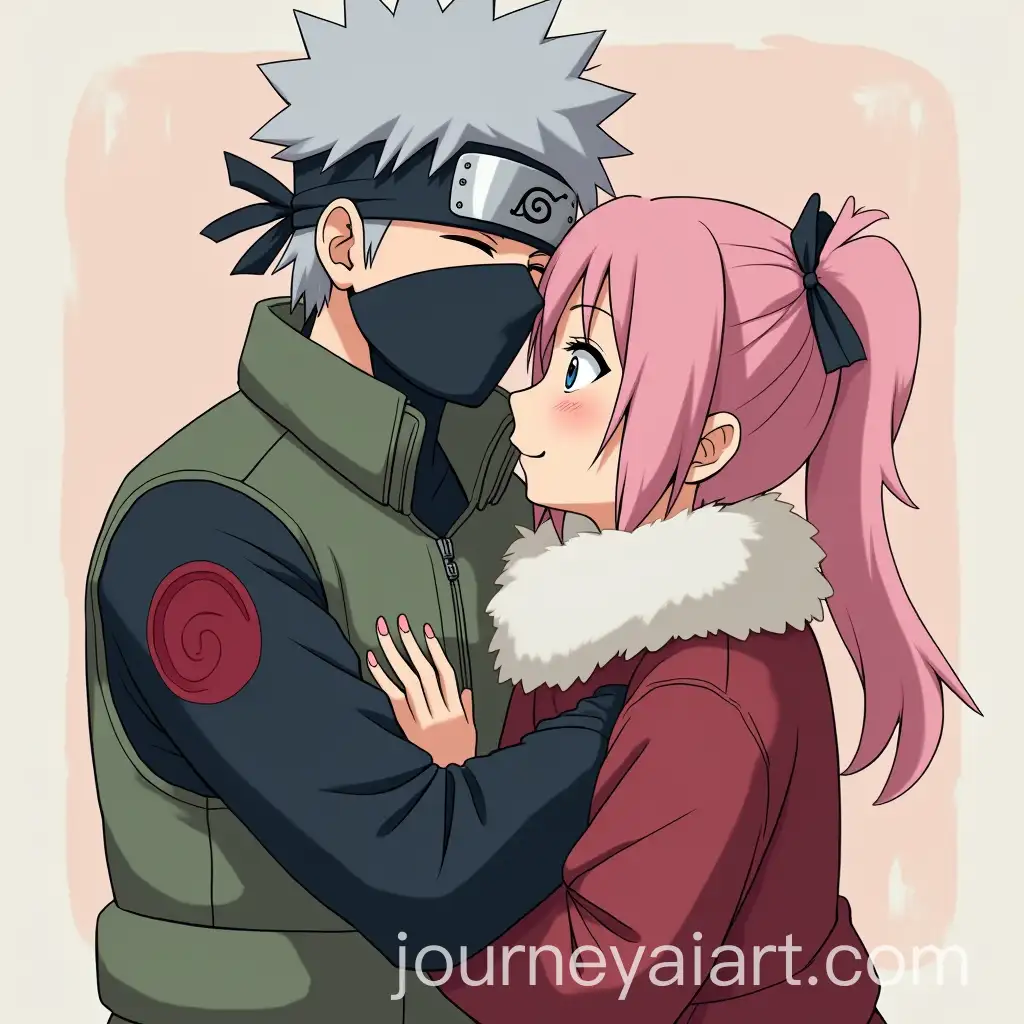 Kakashi-Hatake-and-Sakura-Haruno-Hugging-in-Hayao-Miyazaki-Style