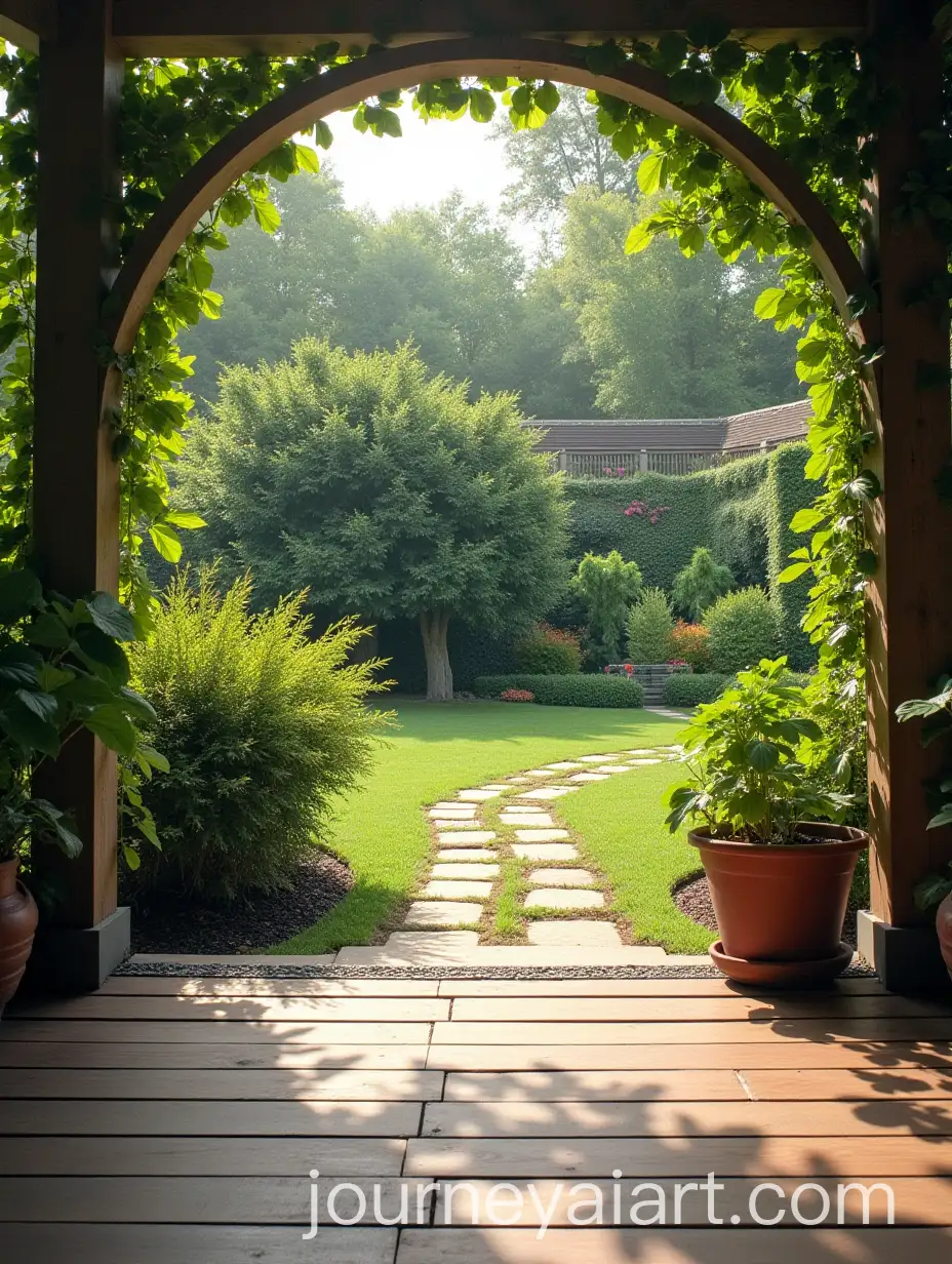 Serene-Garden-Scene-with-Decorative-Floor