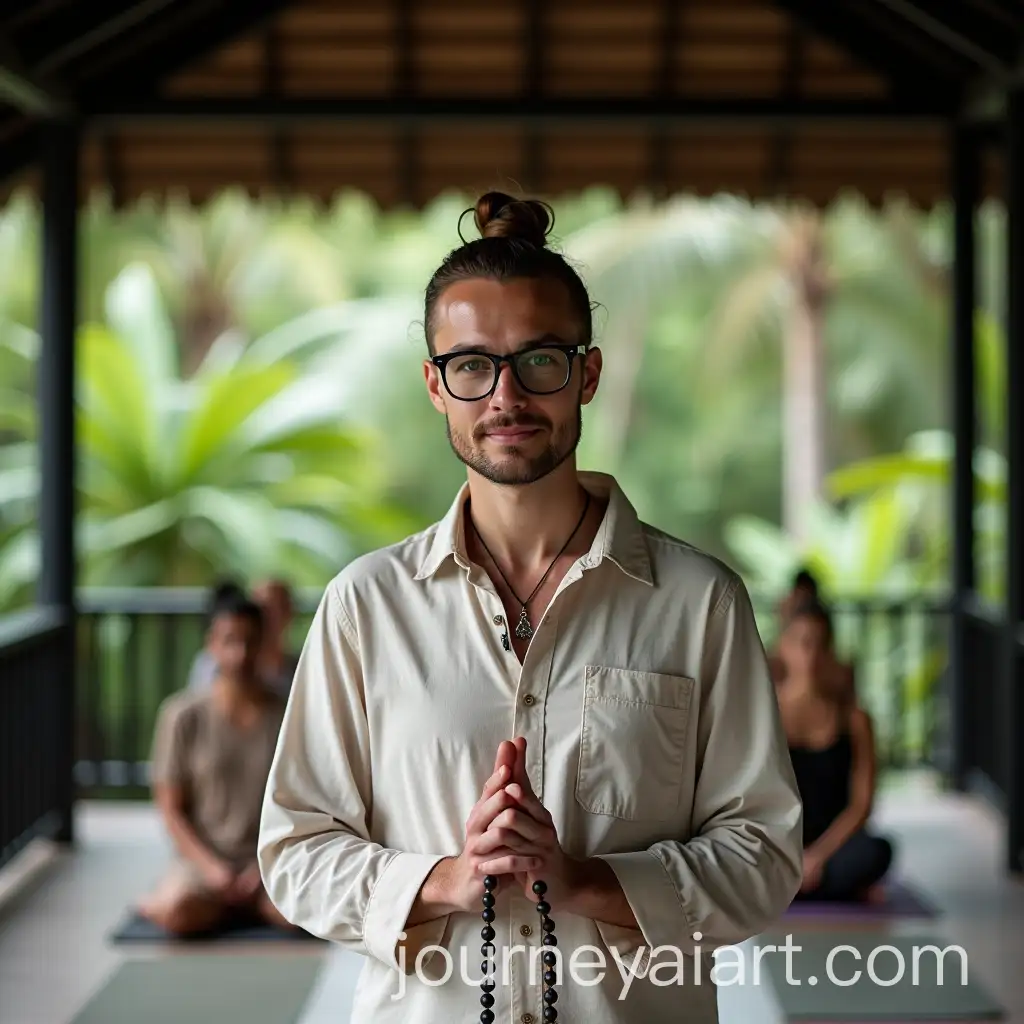 MeditAI-Art-Prompt-Expansionation-Teacher-in-Tropical-Pavilion-Surrounded-by-Nature