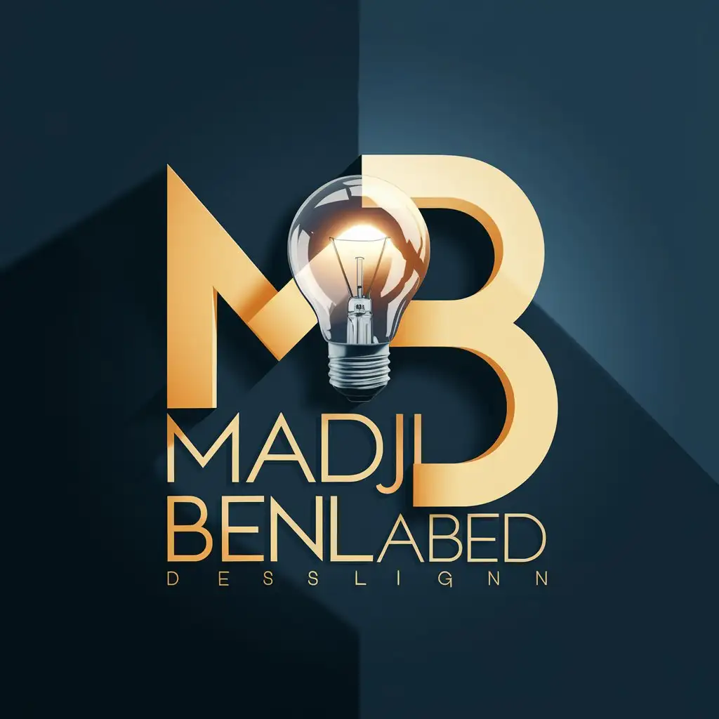 LOGO-Design-For-Madjid-Benlabed-Professional-3D-Logo-with-Dramatic-Lighting-and-Creative-Elements