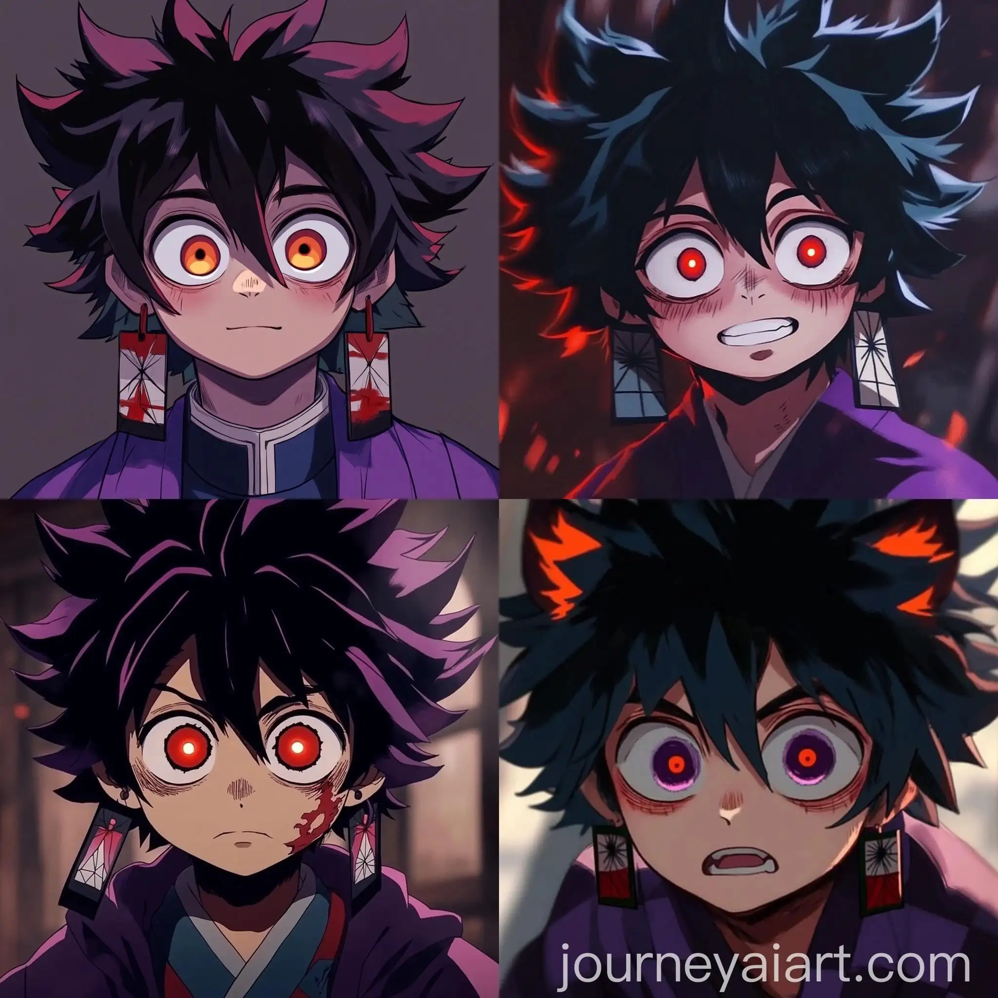 Cartoon-Akaza-from-Anime-Demon-Slayer-Standing-in-a-Dynamic-Pose