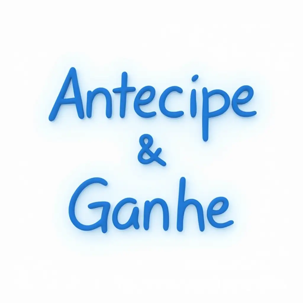 Blue-Sign-with-Antecipe-Ganhe-Text-on-White-Background