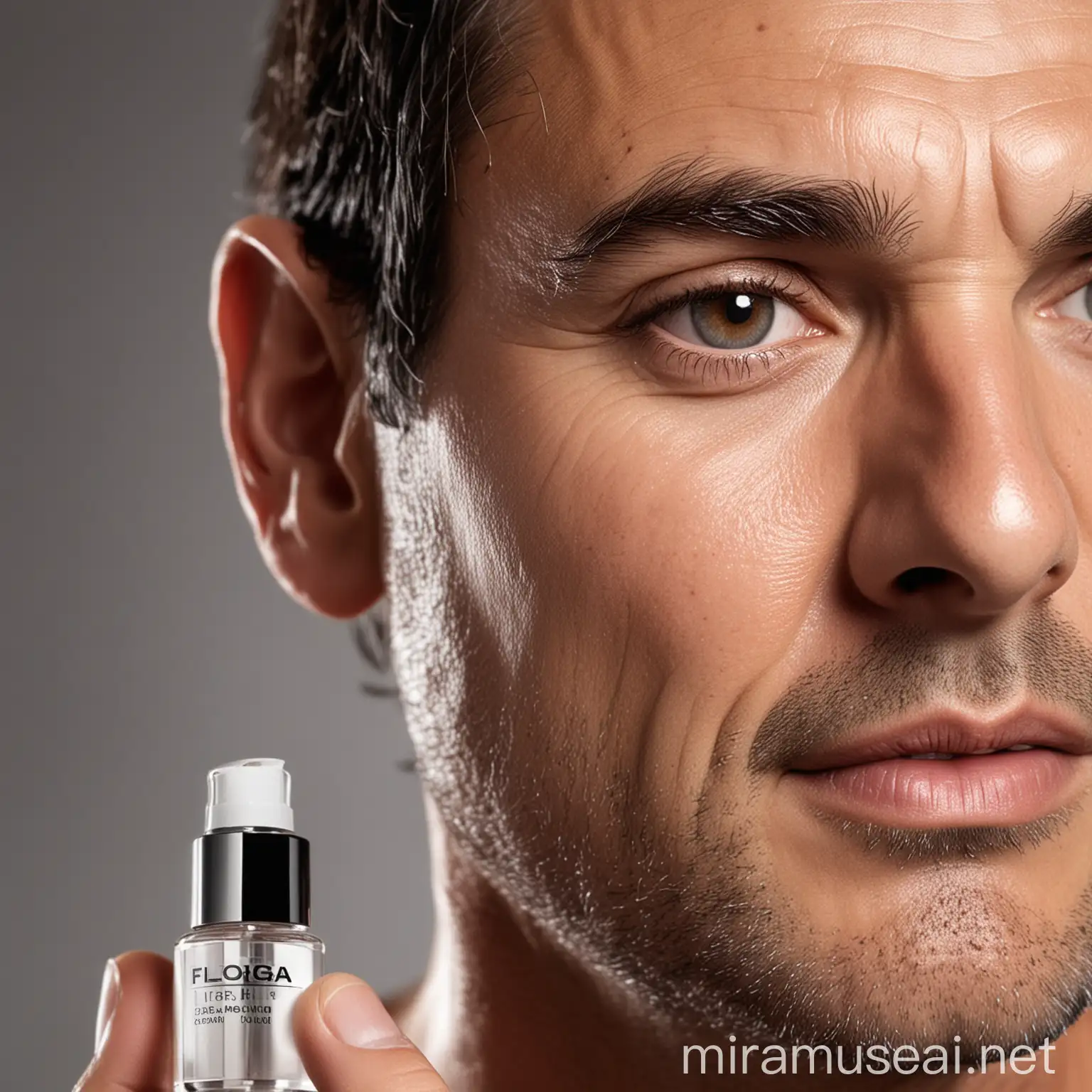 MiddleAged Man Applying Filorga AntiAging Serum