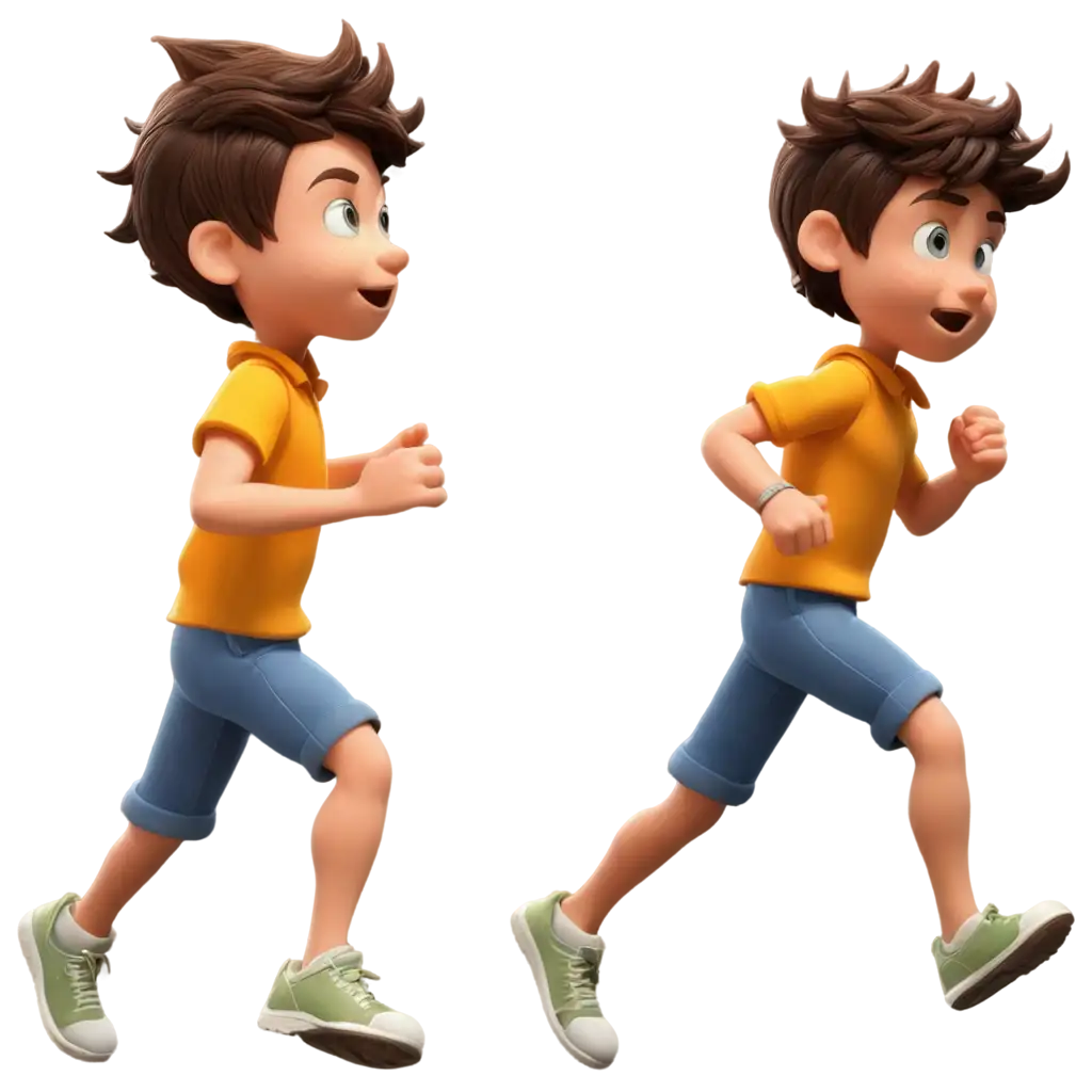 PNG-Sprite-of-Cartoon-Boy-Running-with-LeftPNG-Image-Creation-Guide-and-Right-Foot-Forward-for-Versatile-Use