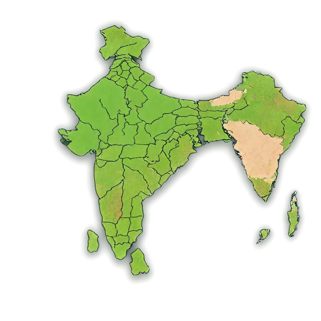 Animated-India-Map-with-Mountains-and-Grass-HighQuality-PNG-for-Stunning-Visuals