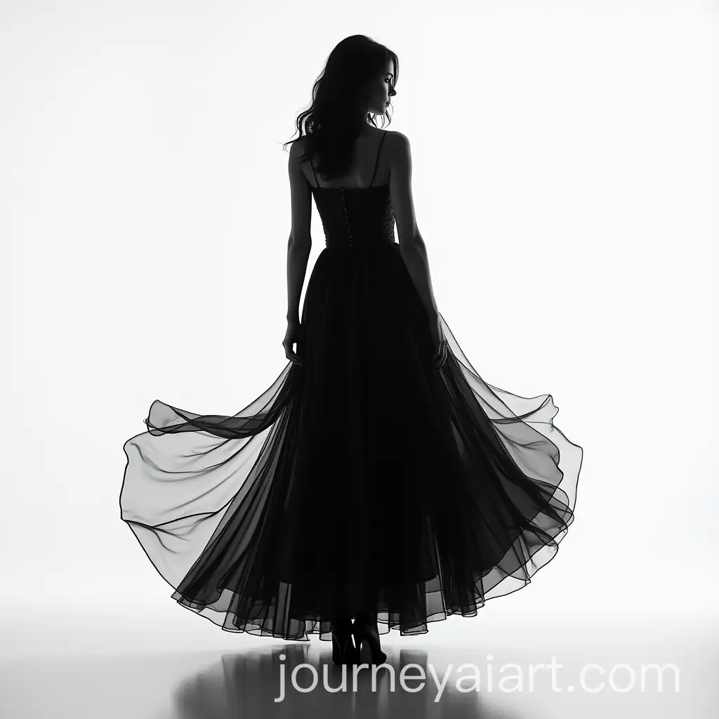 Elderly-WomanTitre-et-expansion-image-in-Silhouette-in-Black-and-White-Realistic-American-Style