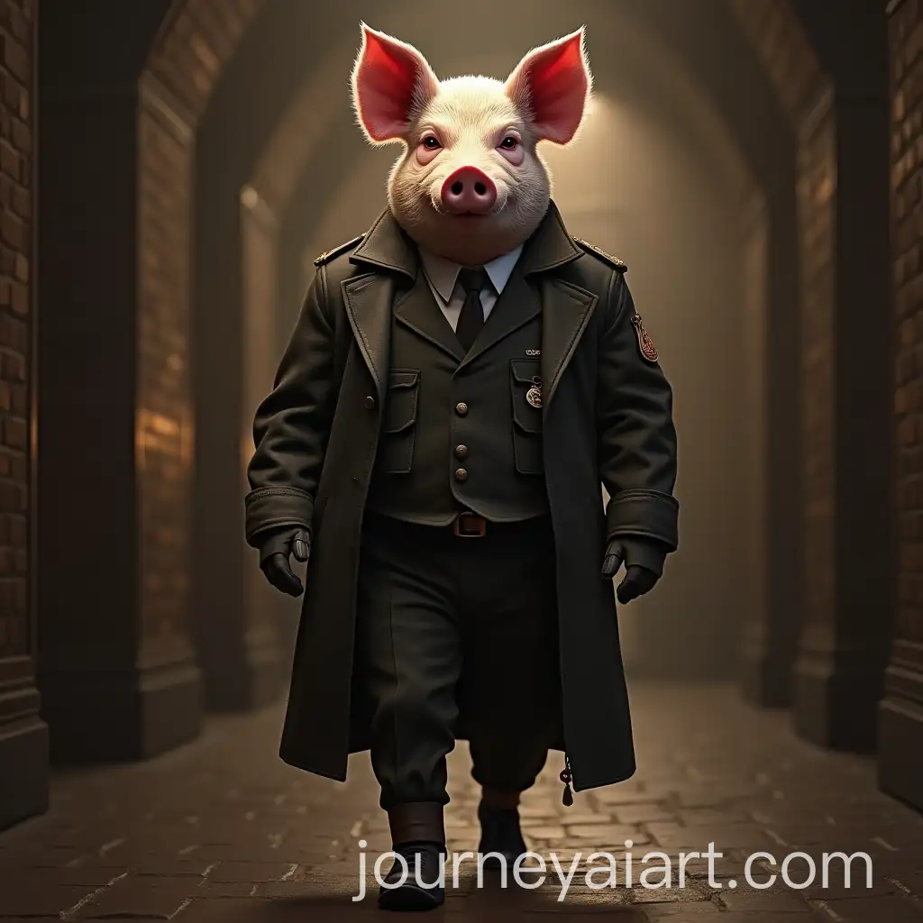 Mortal-Kombat-11-Lobby-Featuring-Berkshire-Race-Pig-Character-with-Authority