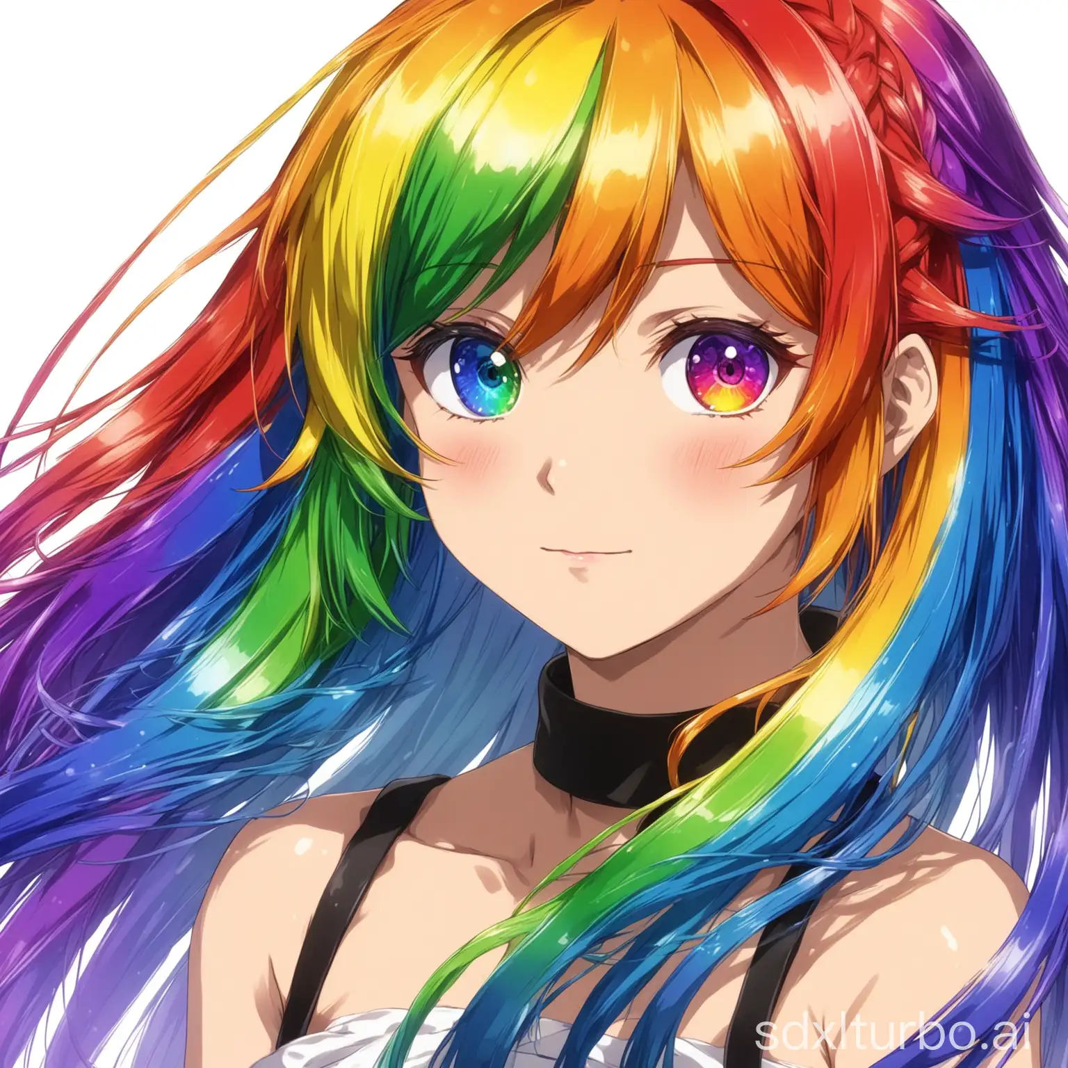 Anime-Woman-with-Rainbow-Hair-in-a-Fantasy-Landscape